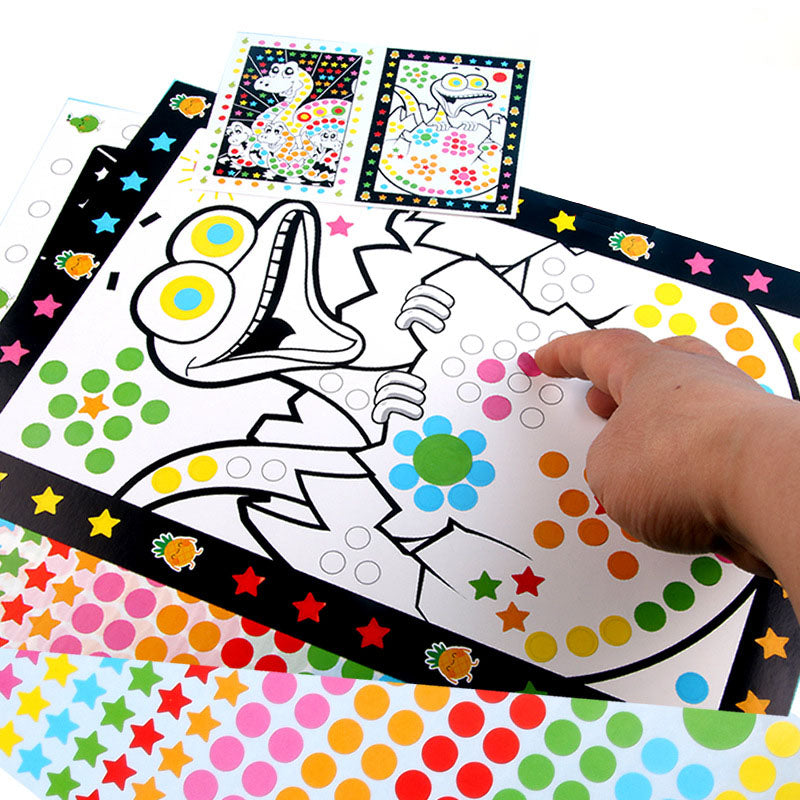 Children's sticky Earrings 3D gem sticker