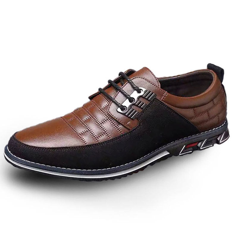 Square Embroidery Casual Men's Shoes