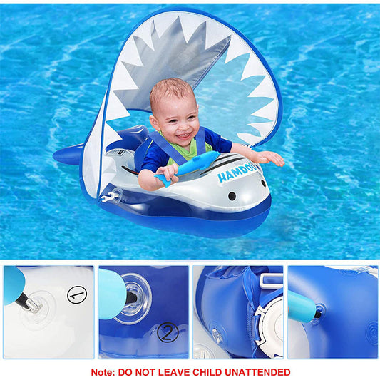 Swimming circle newborn shark canopy