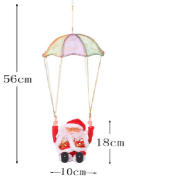 Santa parachute somersault toy