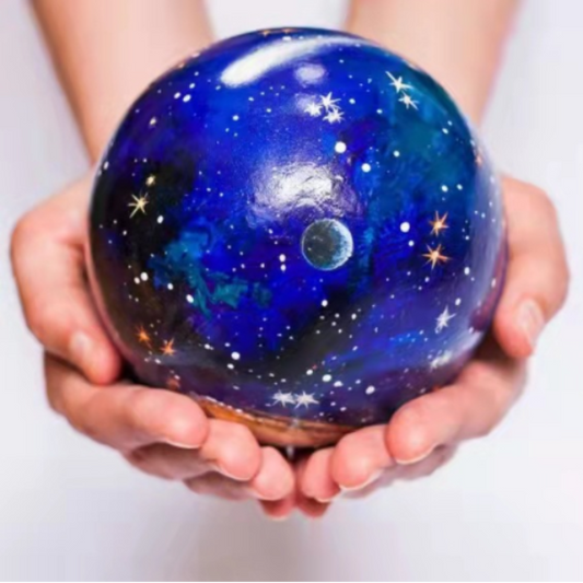 Starry sky ball solar system space model
