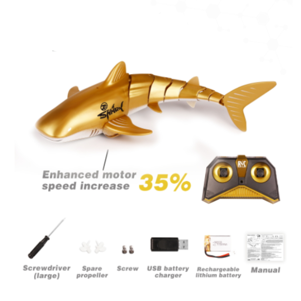 Remote control simulation electric shark