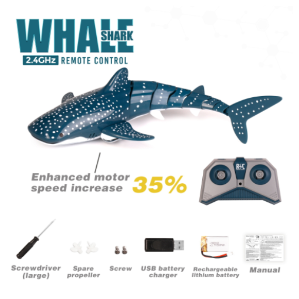 Remote control simulation electric shark