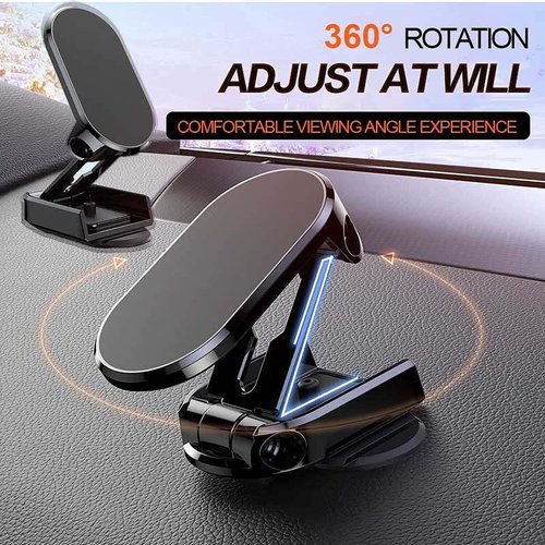 360° Rotating Folding Magnetic Car Phone Holder