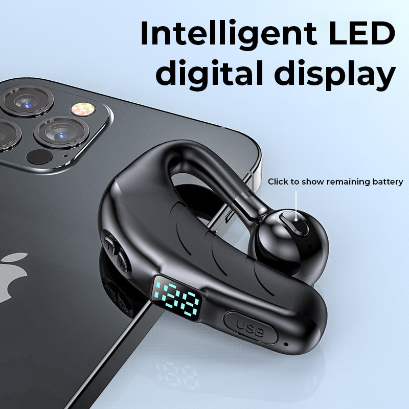 Ear-hanging  Bluetooth Headset-Digital Display