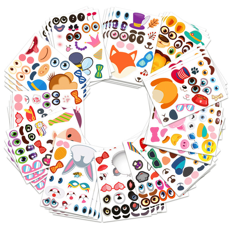 Children's sticky Earrings 3D gem sticker
