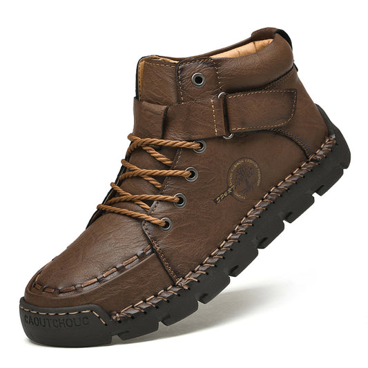 Soft leather office boots
