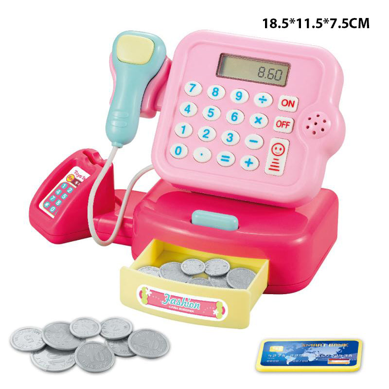 Children's analog electronic cash register toys