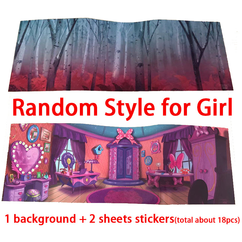 Children's stickers books DIY toys