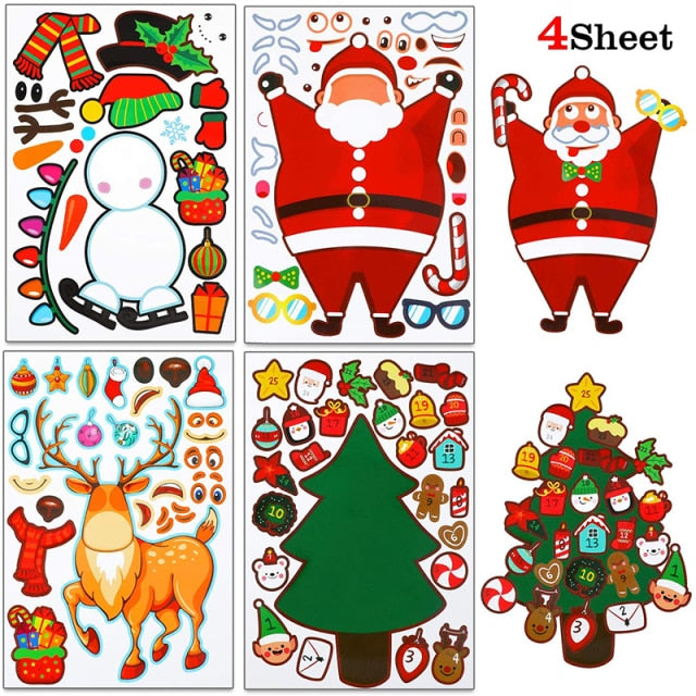 Children's craft sticker puzzle sticker