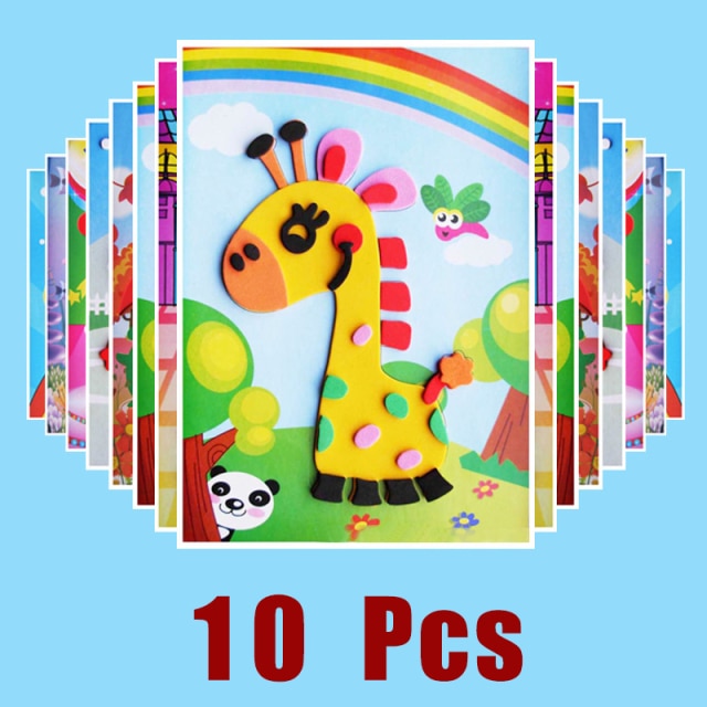 Children DIY cartoon puzzle Handmade